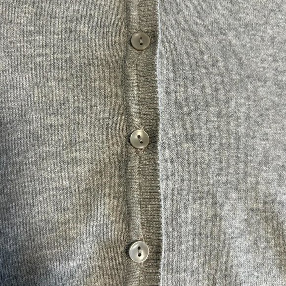 GAP Grey V-Neck Cardigan Large - Picture 3 of 6